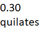 0.30 quilates