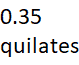 0.35 quilates
