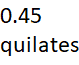 0.45 quilates