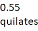 0.55 quilates