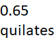 0.65 quilates