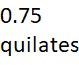 0.75 quilates