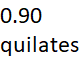 0.90 quilates