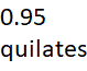 0.95 quilates
