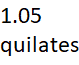 1.05 quilates