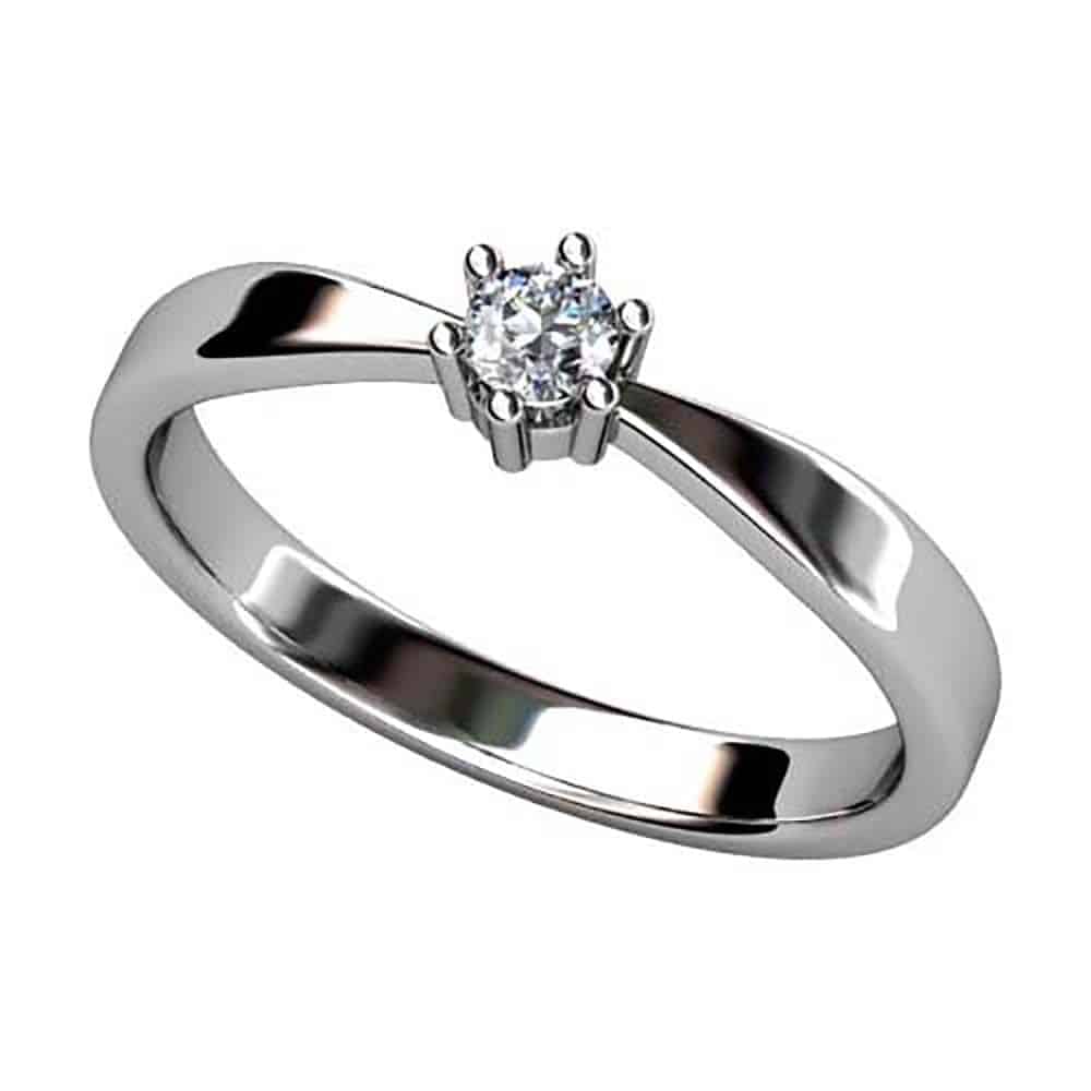 S1A A10 B Solitario Diamante Talla Brillante Franco Da Vinci