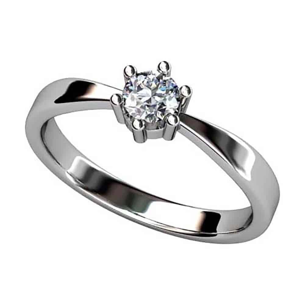 S1A A25 B Solitario Diamante Talla Brillante Franco Da Vinci