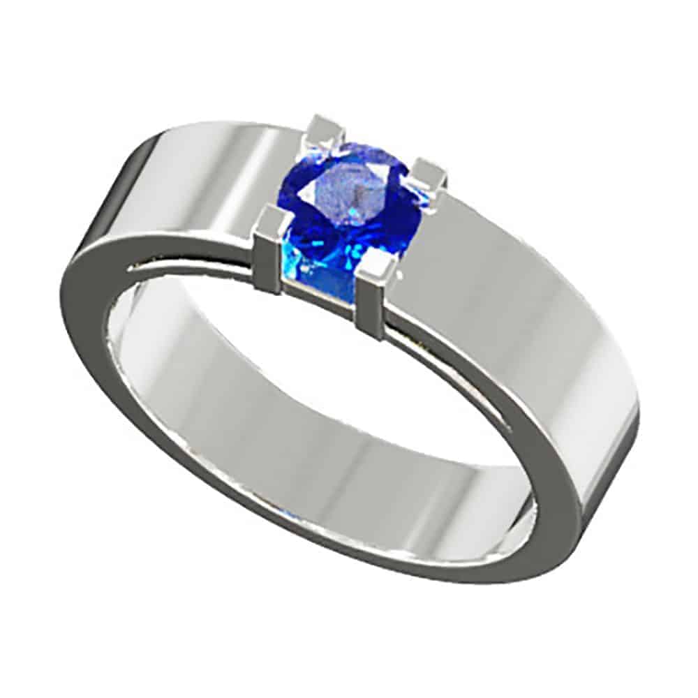 S1B B5 B Anillo Zafiro Francodavinci