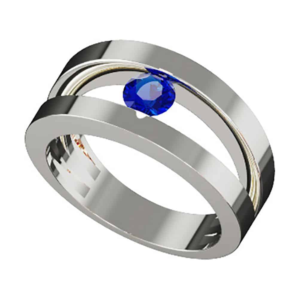 S1C B5 B Anillo Zafiro Francodavinci