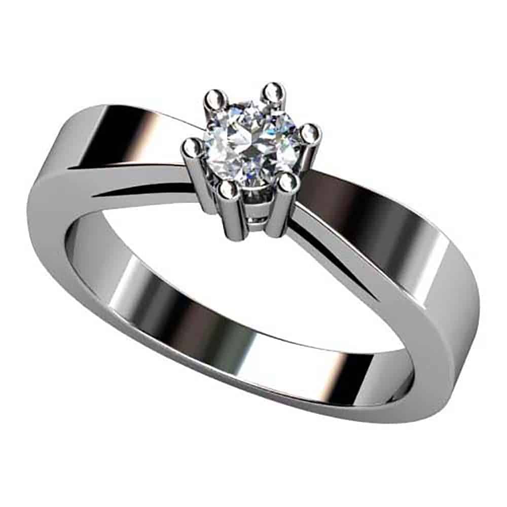 S1E A25 B Solitario Diamante Talla Brillante Franco Da Vinci