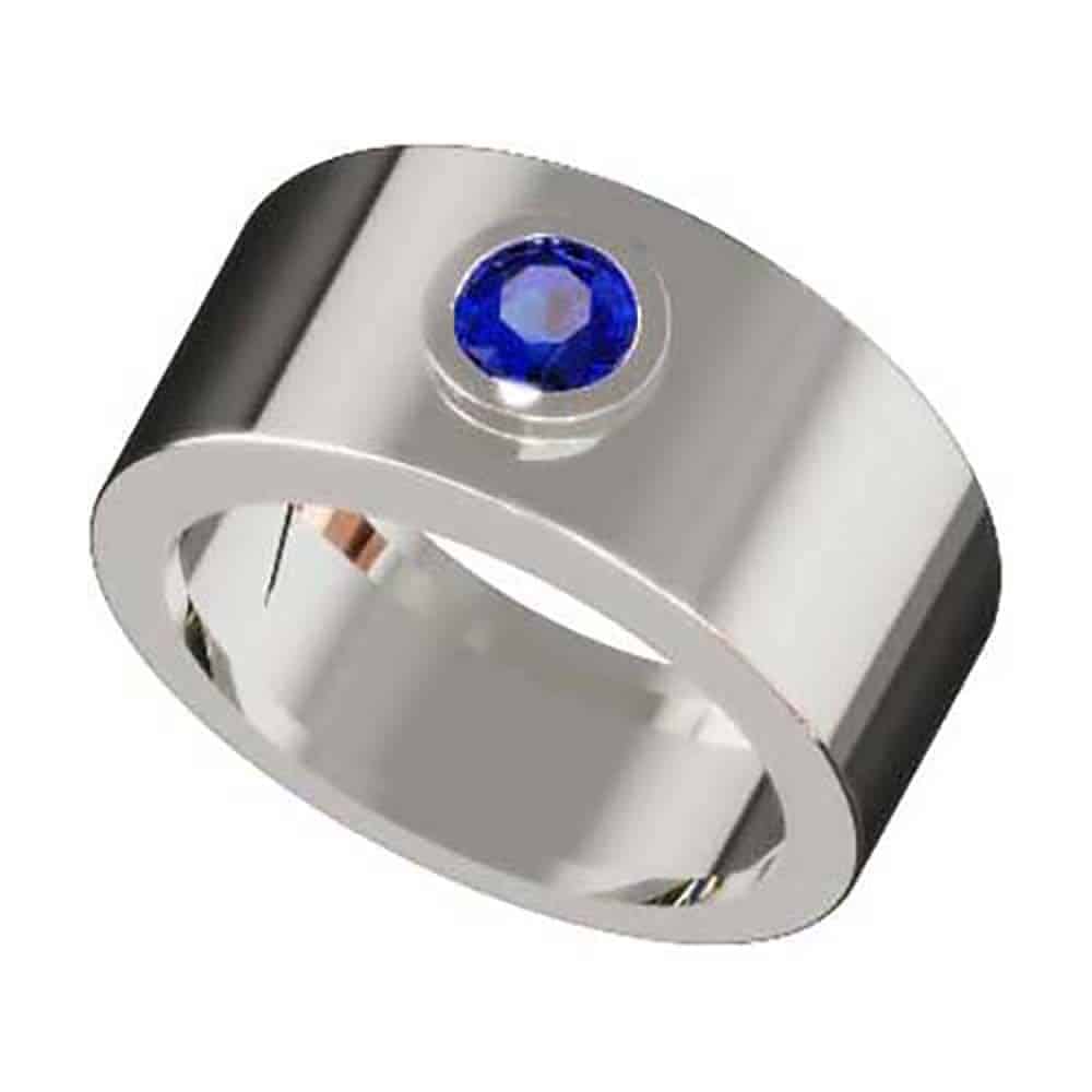 S1G B5 B Anillo Zafiro Francodavinci