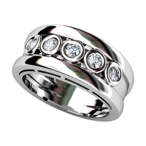 3 tamaños de diamantes y en 4 metales preciosos. ref-S26B