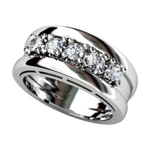 3 tamaños de diamantes y en 4 metales preciosos. ref-S26G