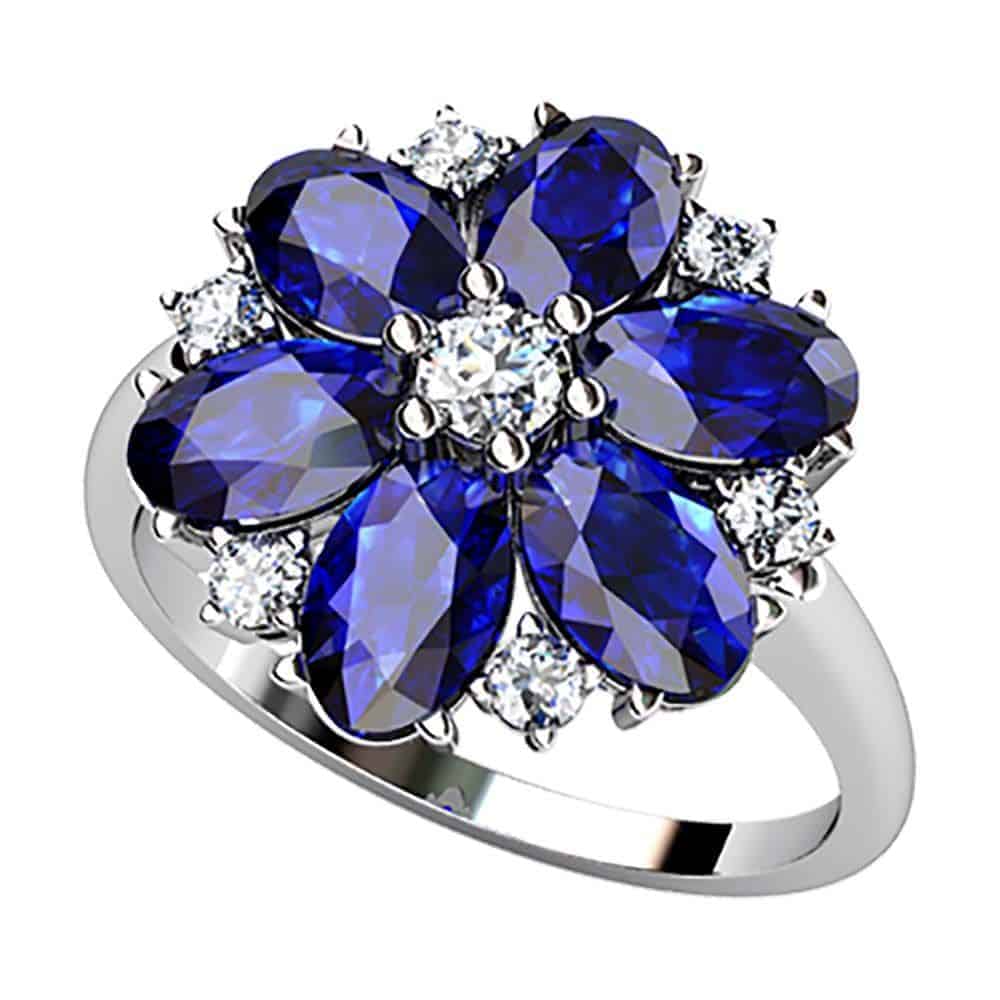 S5E B64A12A18 B Sortija Zafiro Diamantes Brillante