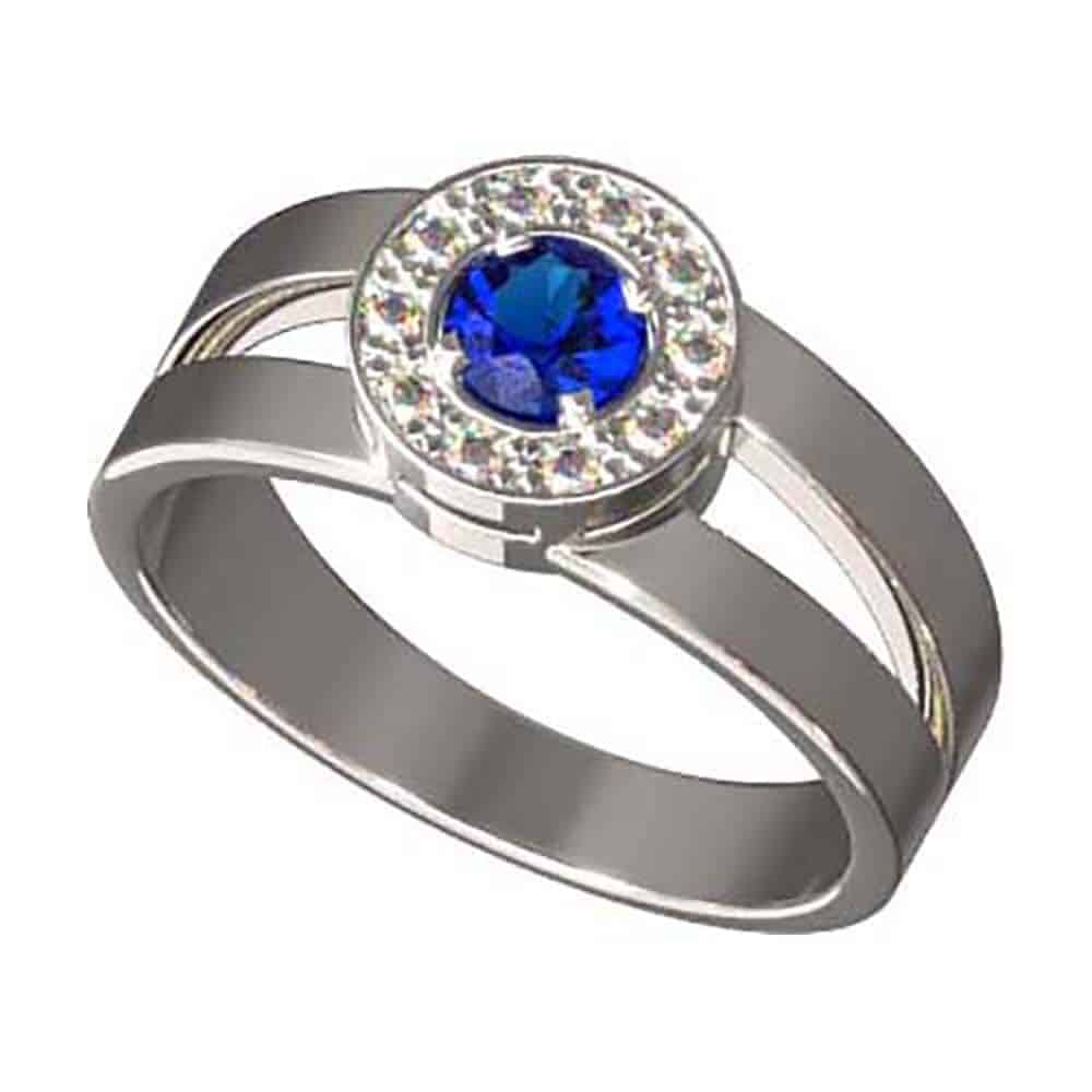 S6K B4A10 B Anillo Zafiro Francodavinci