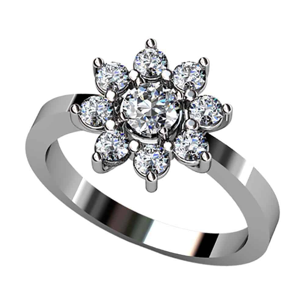 S8R A25A40 B Sortija Diamantes Talla Brillante